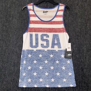 Brooklyn‎ Cloth USA Tank Top Men's Small American Patriotic 4th of July NWT